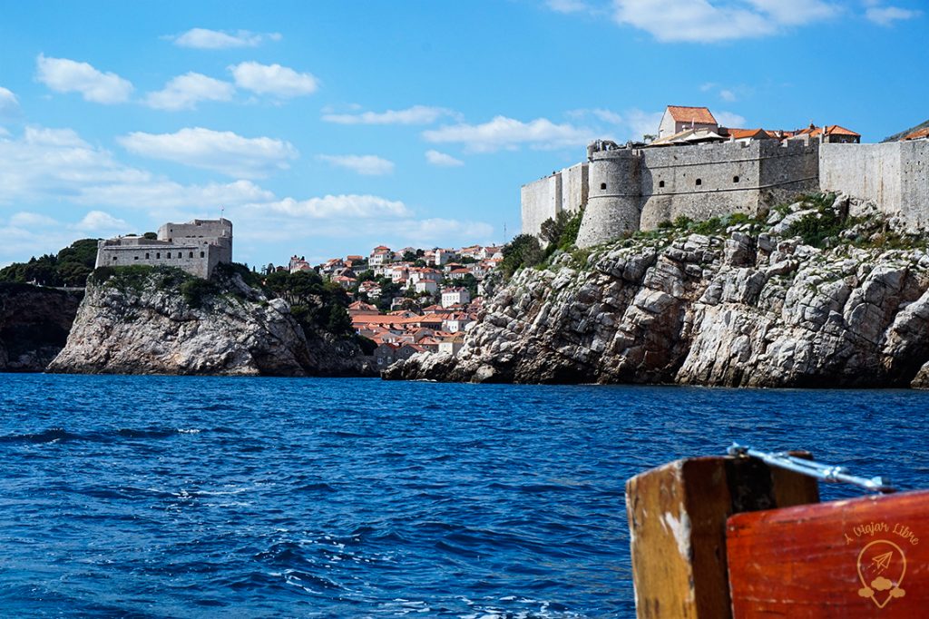 Dubrovnik wall from shiptrip