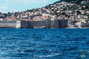 Dubrovnik wall from sea