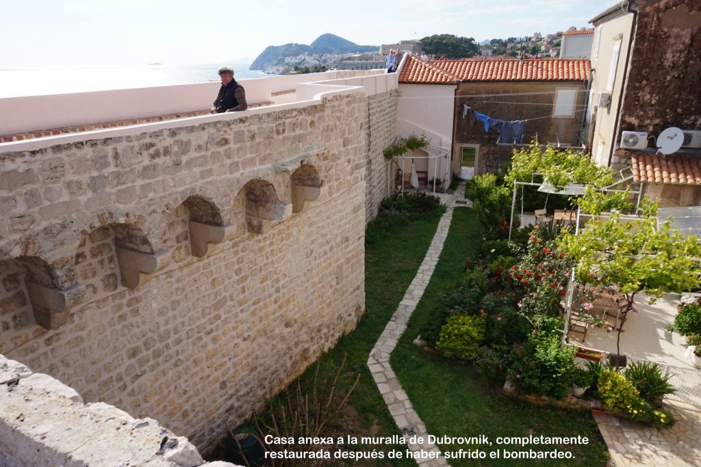 Casa bombardeada muralla Duborvnik