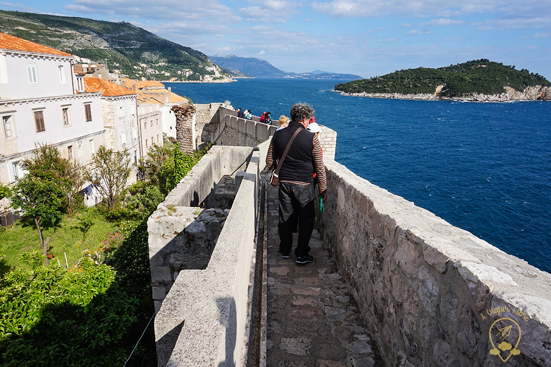 Route_in_walls_Dubrovnik Lokrum island
