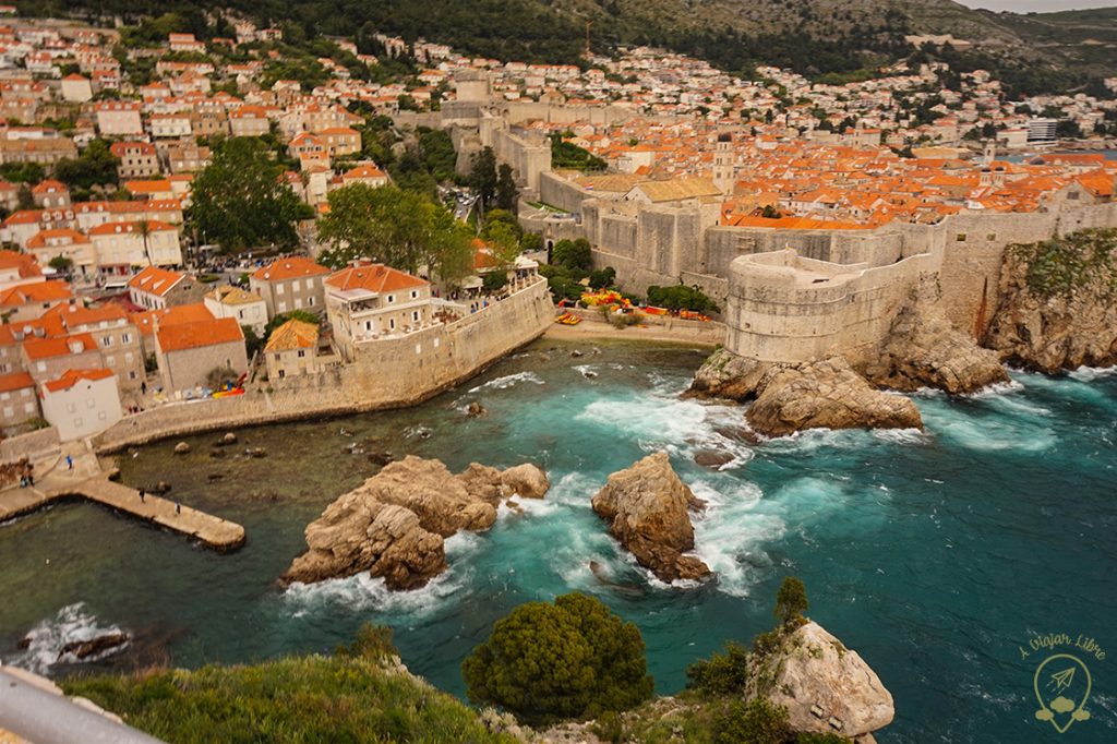 Dubrovnik walls from Fort Lovrijenac