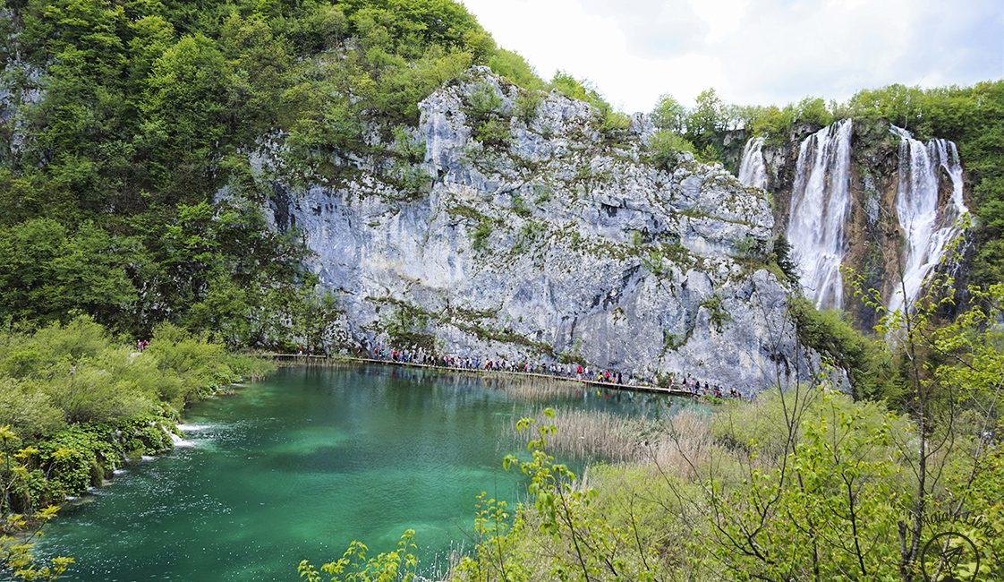 Lake and falls Plitvice Croatia
