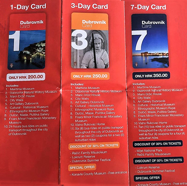 DUBROVNIK CARD Dubrovnik Card